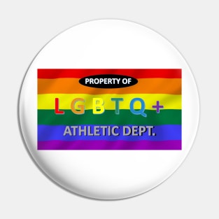 LGBTQ+ Athletic Dept Pin