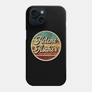 Tanatoraja, circle retro faded Helene Fischer Phone Case