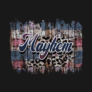 Thanksgiving Mayhem Name Vintage Styles Birthday 70s 80s 90s T-Shirt