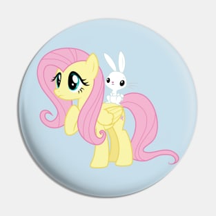 Fluttershy with Angel Bunny Pin