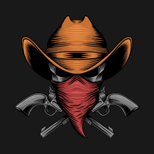 cowboy skull by Arjanaproject