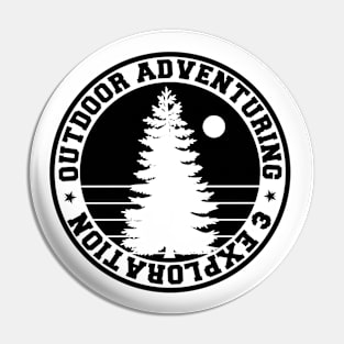 Outdoor Adventuring Logo Pin