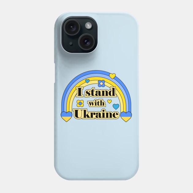 I stand with Ukraine Phone Case by grafart