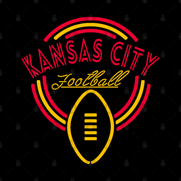 Neon Sign Kansas City Football Kansas City Football Tapestry
