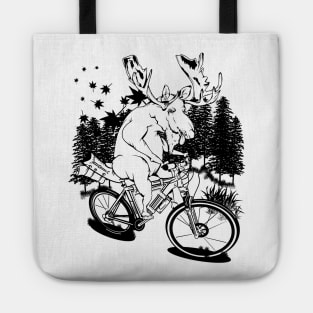 Funny moose cycle touring Tote