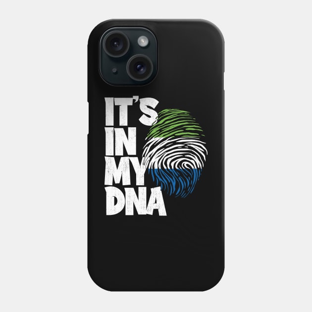 IT'S IN MY DNA Sierra Leone Flag Men Women Kids Phone Case by simonStufios