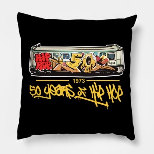 50 Years of Hip Hop 50th Anniversary Subway Graffiti Pillow