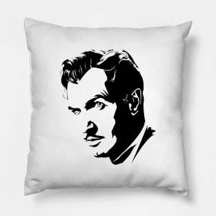 Vincent Price (Black & White) Pillow