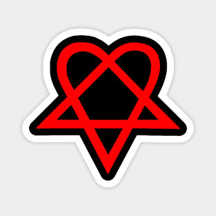 Heartagram Bam Margera HIM Magnet