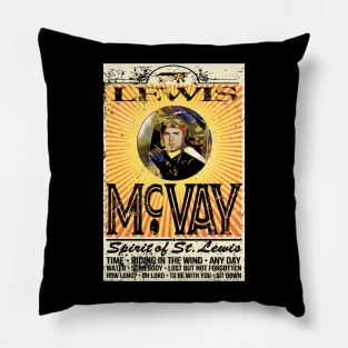 Back Logo 1978 Lewis McVay Spirit of St Lewis Concert Poster Pillow