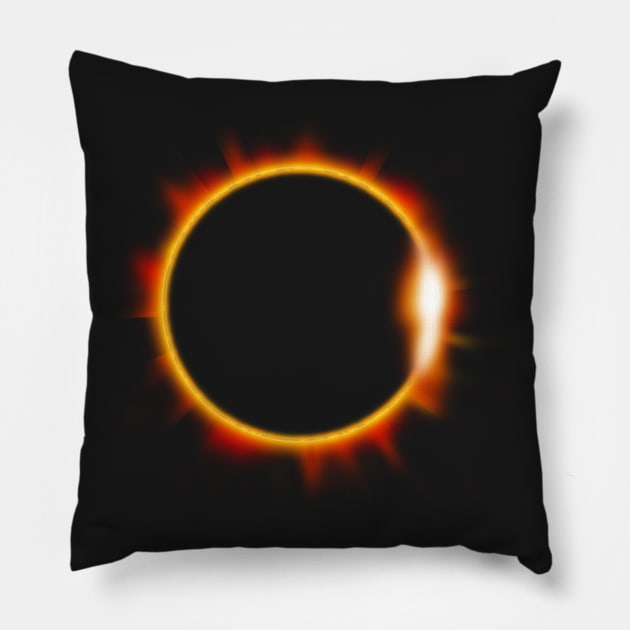 Total Solar Eclipse August 21 2017 Pillow by vo_maria