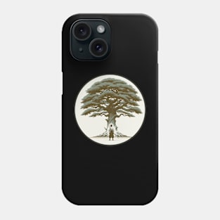 Ancient Guardian - Samurai Under the Wisdom Tree Design Phone Case