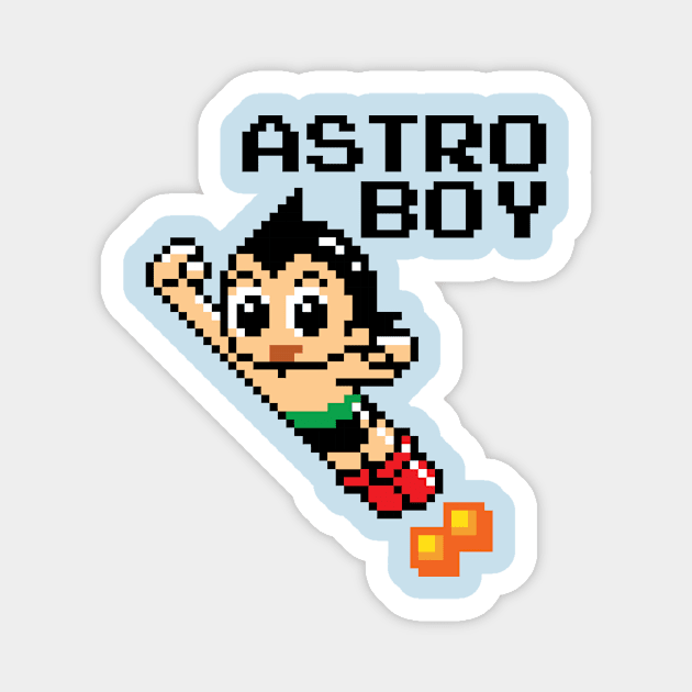 Astro Boy Pixel Character Magnet by Rebus28