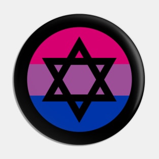 Bi Pride Star of David Pin