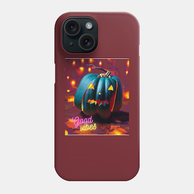 Funny Scary Pumpkin Phone Case by Skandynavia Cora