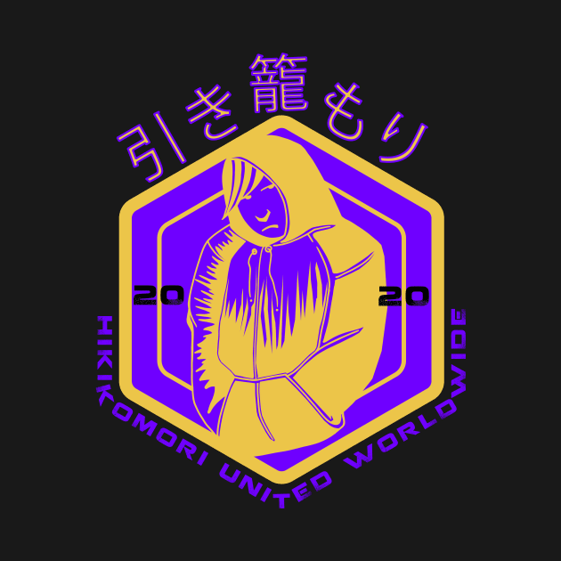 HIKIKOMORI UNITED WORLDWIDE by KARMADESIGNER T-SHIRT SHOP