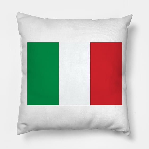 Italy Flag Pillow by Bravuramedia