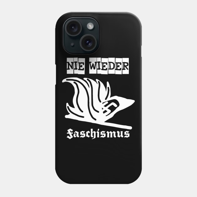 Never again fascism! (White) Phone Case by Graograman
