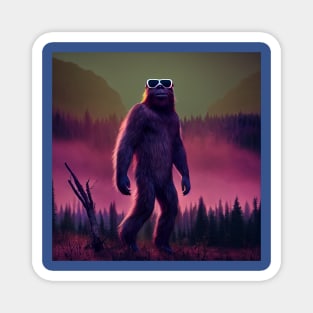 Dope Sasquatch in Nature Magnet