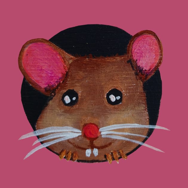 Funny Mouse by PaintingsbyArlette