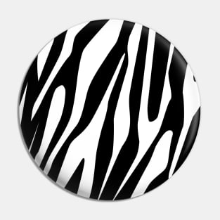 Tones Tiger Seamless Pattern - Inverted Black and White Pin