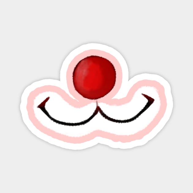 Kitty Clown Mouth Magnet by YoNemu