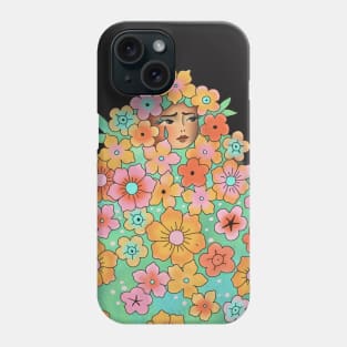 Midsommar Tattoo Woman in Retro Florals Phone Case