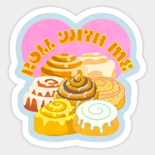 Cinnamon Roll Stickers-Cinnamon Bun Stickers-Dessert Stickers-Food  Stickers-Breakfast Stickers-Doodle Stickers- Planner Stickers-(DL-063)