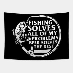 Fishing Solves Most Of My Problems Tapestry