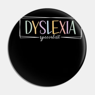 Dyslexia Specialist Teacher Dyslexia Interventionist Simple Pin