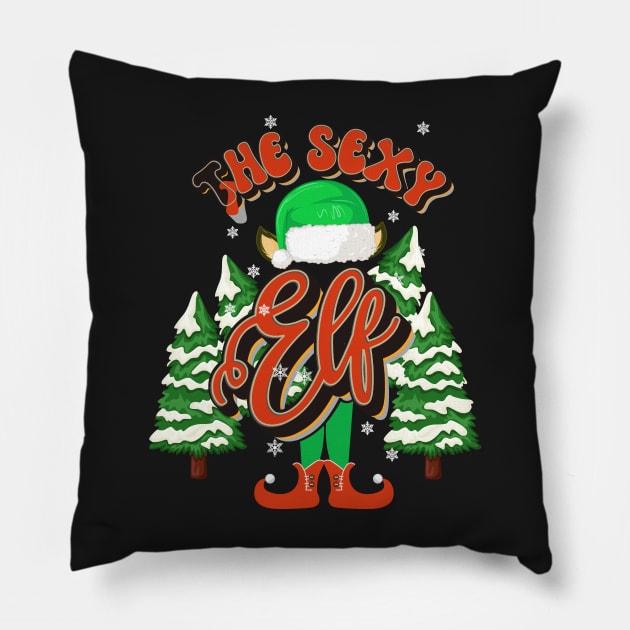 THE SEXY ELF CHRISTMAS Pillow by HomeCoquette