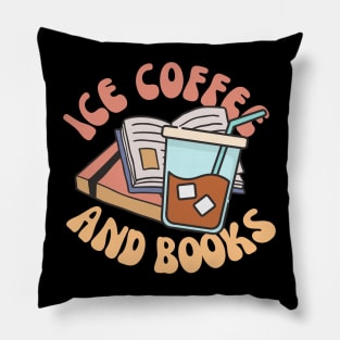 Ice Coffee And Books Pillow