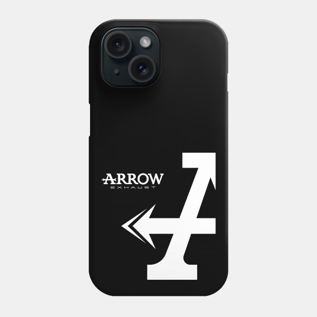 Arrow Motorcycle Exhaust Phone Case by tushalb