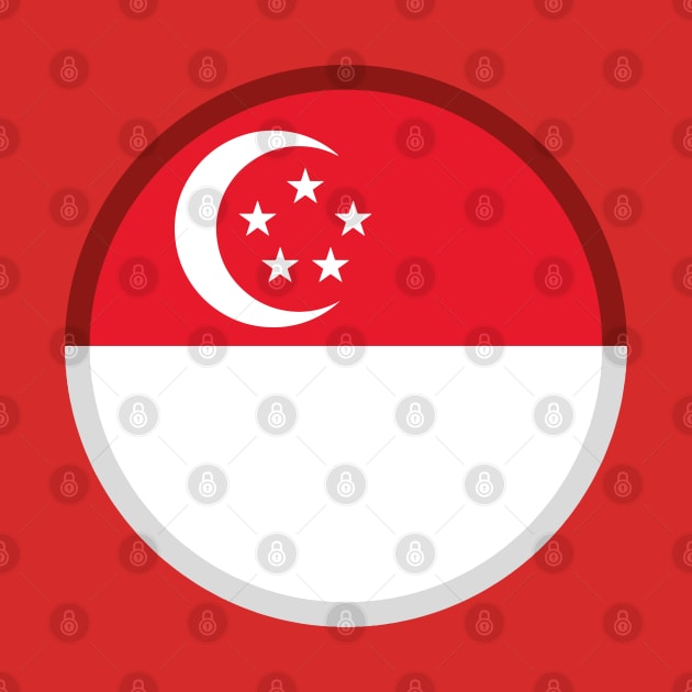 Singapore Flag Enamel Pin: Show Your National Pride! by chems eddine