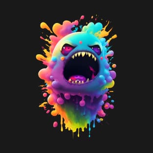 Cute angry creepy blob monster T-Shirt