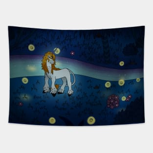 Looking for a place to shit in the magic woods Tapestry