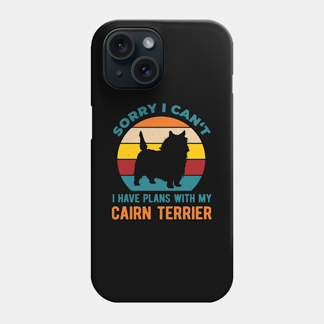 Funny Cairn Terrier Phone Case by TheVintageChaosCo.