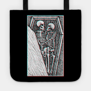 Toujours Skeleton Lovers 3D Tote