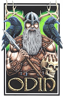 Odin – the All father - color Magnet