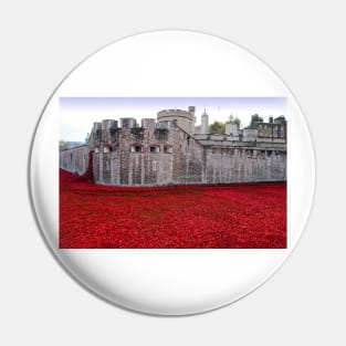 Tower of London Red Poppies Pin