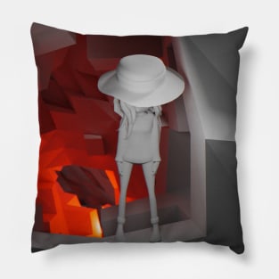 Minimalist low poly art Pillow