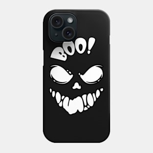 Halloween Boo, Trick or Treating. Spooky Face Phone Case