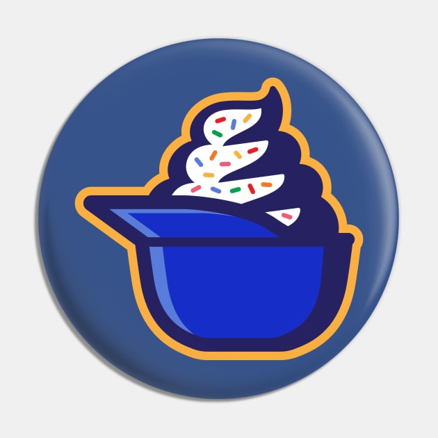 Ice Cream Helmet Pin by BaseballAndIceCream