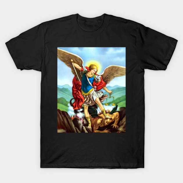 Saint St Michael Catholic Archangel Angel T-Shirt Saint St Michael Catholic Archangel Angel T-Shirt
