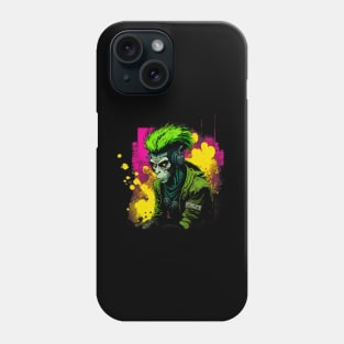 Neon Punk Monkey Phone Case