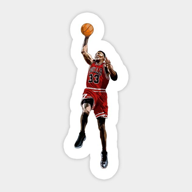 Pip Dunk Scottie Pippen Sticker Teepublic