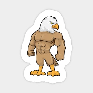 Hawk as Bodybuilder with Six pack Magnet