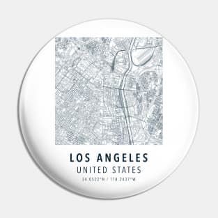 los angeles simple map Pin