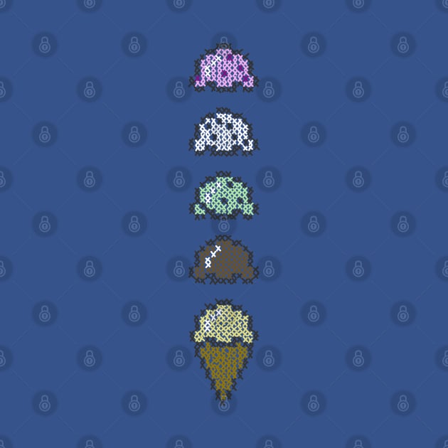 Delicious dessert Pixel icecream by Orloff-Tees