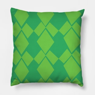 Geometric Diamonds Design (Lime Green) Pillow